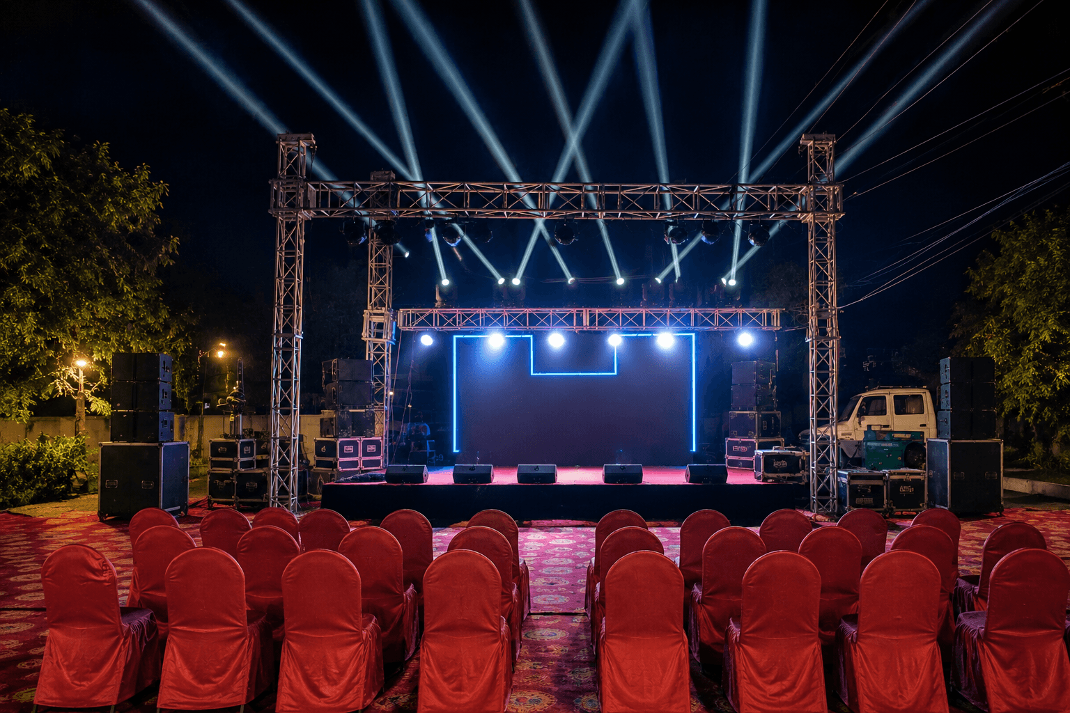 Concert Truss & Moving Beam DJ Stage