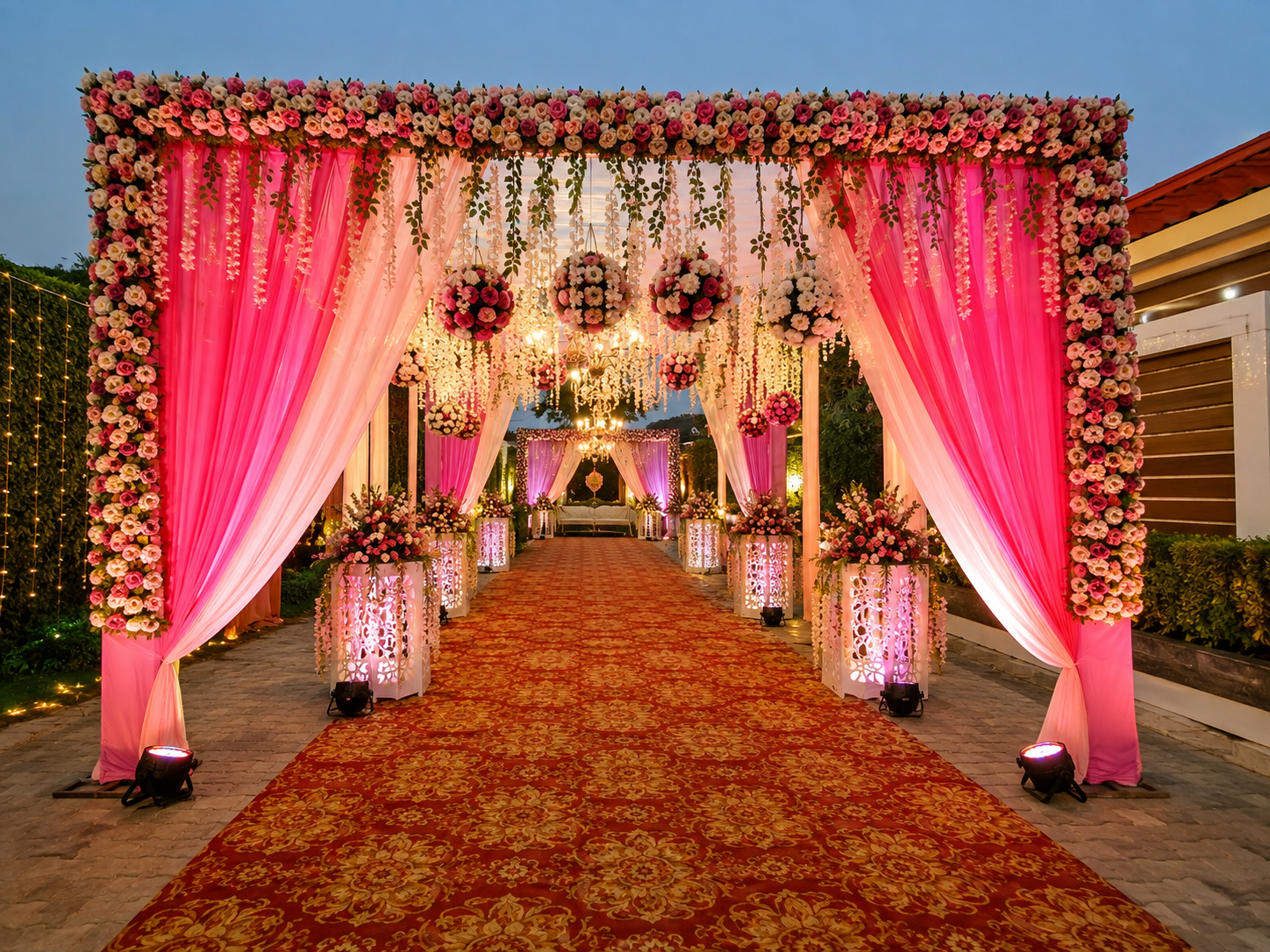Divine Floral Chandoa & Palki Sahib Shringar